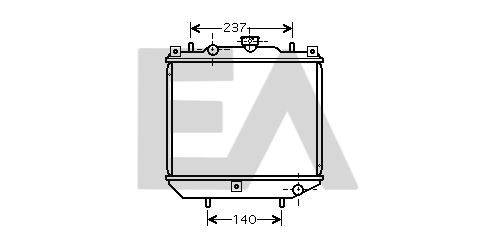 31R04001 EACLIMA Радиатор, охлаждение двигателя