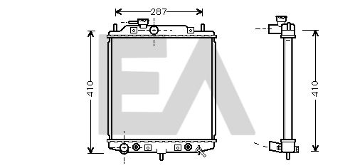 31R19034 EACLIMA Радиатор, охлаждение двигателя