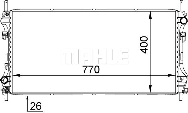 CR1346000S MAHLE Радиатор, охлаждение двигателя