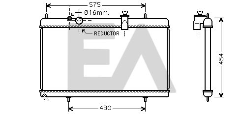 31R55107 EACLIMA Радиатор, охлаждение двигателя