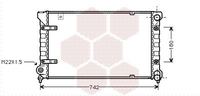49002019 VAN WEZEL Радиатор, охлаждение двигателя