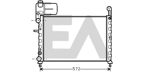 31R25020 EACLIMA Радиатор, охлаждение двигателя