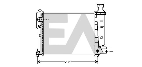 31R55066 EACLIMA Радиатор, охлаждение двигателя