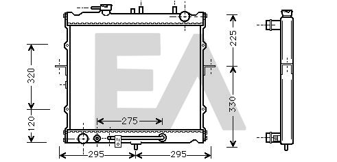 31R36070 EACLIMA Радиатор, охлаждение двигателя