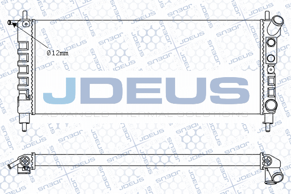 M020026A JDEUS Радиатор, охлаждение двигателя