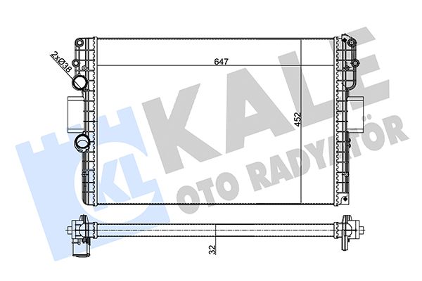 356245 KALE OTO RADYATÖR Радиатор, охлаждение двигателя