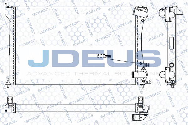 M0210060 JDEUS Радиатор, охлаждение двигателя