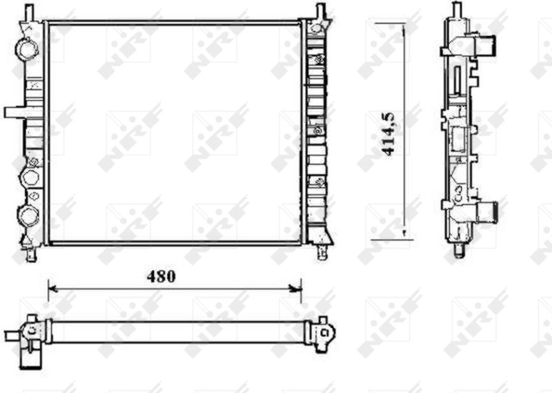 58191 NRF Радиатор, охлаждение двигателя