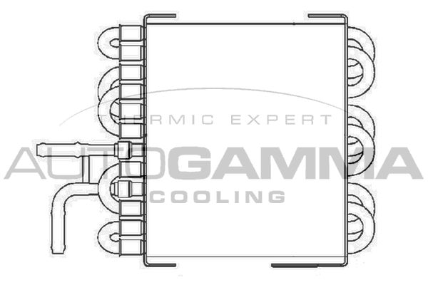 104686 AUTOGAMMA Радиатор, охлаждение двигателя