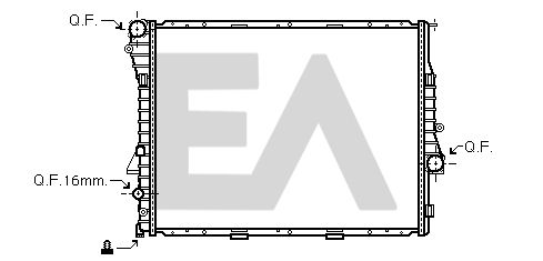 31R07132 EACLIMA Радиатор, охлаждение двигателя