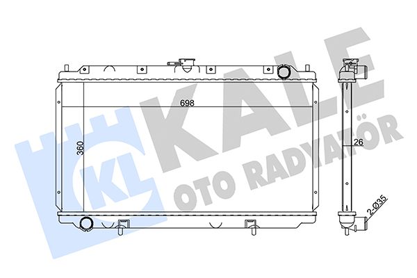 351860 KALE OTO RADYATÖR Радиатор, охлаждение двигателя