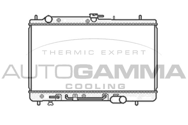 104153 AUTOGAMMA Радиатор, охлаждение двигателя