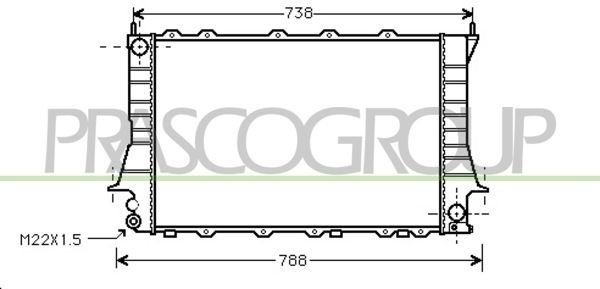 AD029R005 PRASCO Радиатор, охлаждение двигателя