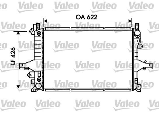 734720 VALEO Радиатор, охлаждение двигателя