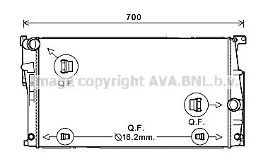 BW2447 AVA QUALITY COOLING Радиатор, охлаждение двигателя