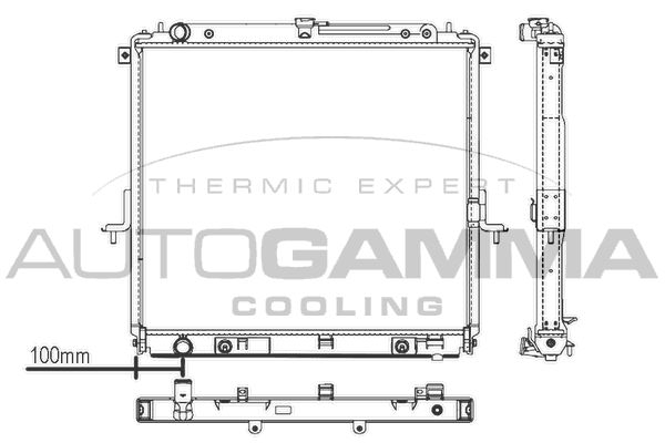 107430 AUTOGAMMA Радиатор, охлаждение двигателя