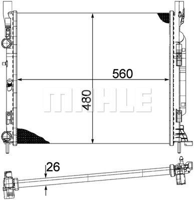 WG2182395 WILMINK GROUP Радиатор, охлаждение двигателя