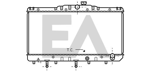 31R71035 EACLIMA Радиатор, охлаждение двигателя