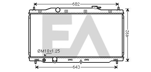 31R26104 EACLIMA Радиатор, охлаждение двигателя