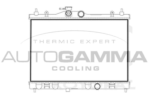 107175 AUTOGAMMA Радиатор, охлаждение двигателя