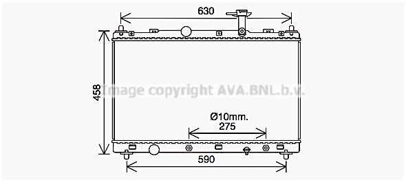 SZ2148 AVA QUALITY COOLING Радиатор, охлаждение двигателя