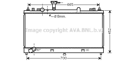 MZ2224 PRASCO Радиатор, охлаждение двигателя