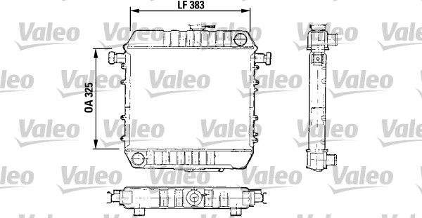 730150 VALEO Радиатор, охлаждение двигателя