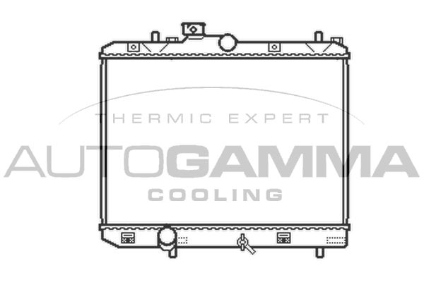 105493 AUTOGAMMA Радиатор, охлаждение двигателя