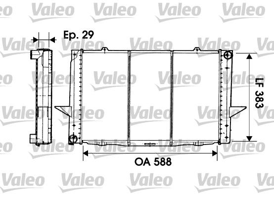 731477 VALEO Радиатор, охлаждение двигателя