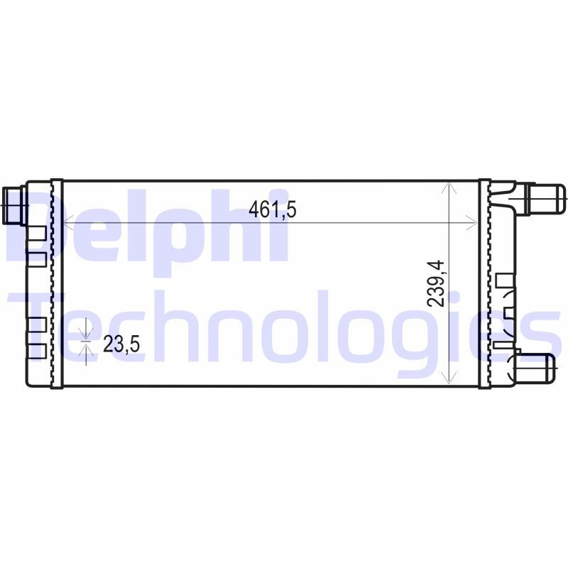 TSP0524015 DELPHI Радиатор, охлаждение двигателя