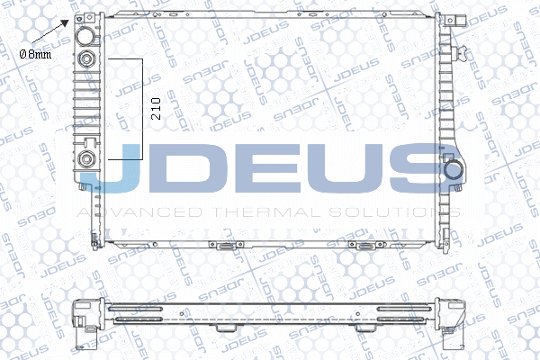 M0050070 JDEUS Радиатор, охлаждение двигателя