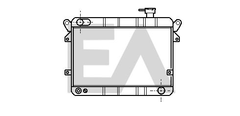 31R25003 EACLIMA Радиатор, охлаждение двигателя