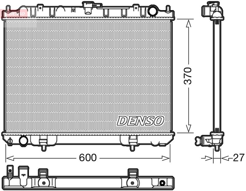 DRM46039 DENSO Радиатор, охлаждение двигателя