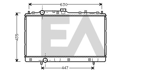 31R51042 EACLIMA Радиатор, охлаждение двигателя