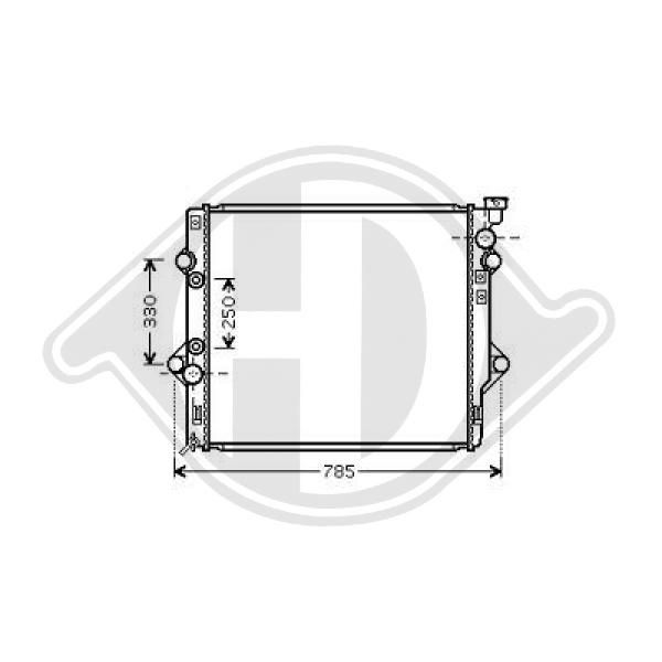 DCM3276 DIEDERICHS Радиатор, охлаждение двигателя