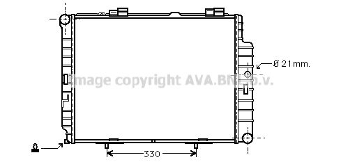 MSA2287 AVA QUALITY COOLING Радиатор, охлаждение двигателя