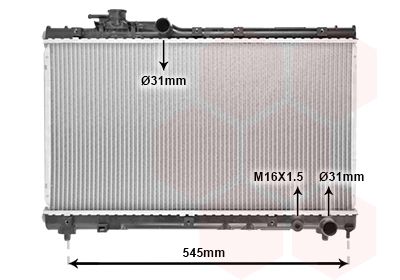 53002200 VAN WEZEL Радиатор, охлаждение двигателя