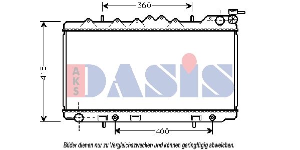 070033N AKS DASIS Радиатор, охлаждение двигателя