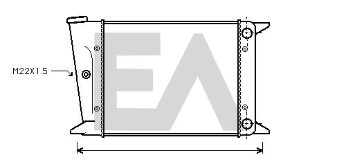 31R77006 EACLIMA Радиатор, охлаждение двигателя