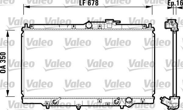 734109 VALEO Радиатор, охлаждение двигателя