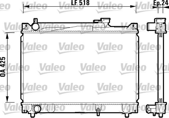 734213 VALEO Радиатор, охлаждение двигателя