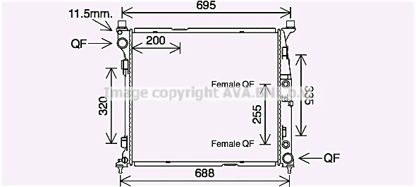 MS2694 PRASCO Радиатор, охлаждение двигателя