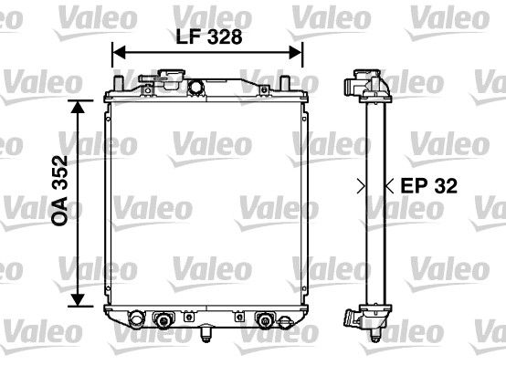 734208 VALEO Радиатор, охлаждение двигателя