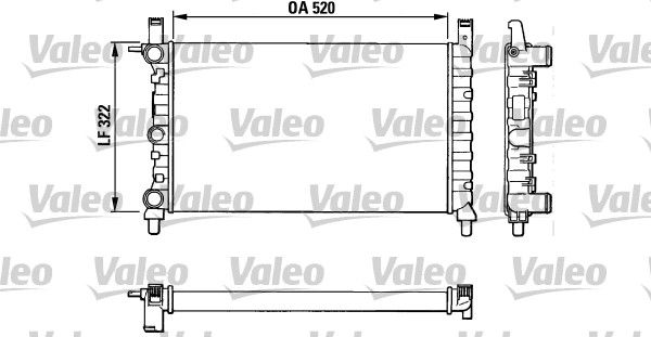 883825 VALEO Радиатор, охлаждение двигателя