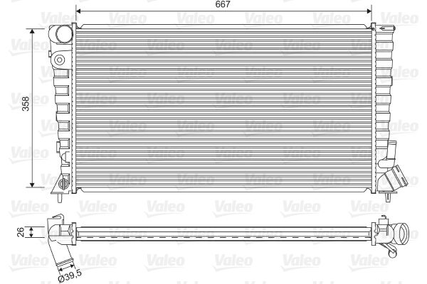 732518 VALEO Радиатор, охлаждение двигателя