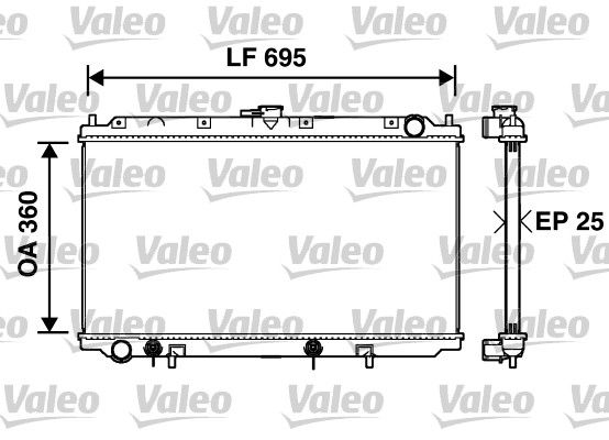 734215 VALEO Радиатор, охлаждение двигателя