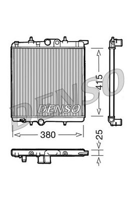 DRM21020 DENSO Радиатор, охлаждение двигателя