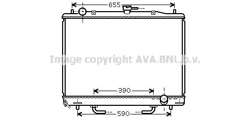 MT2170 AVA QUALITY COOLING Радиатор, охлаждение двигателя