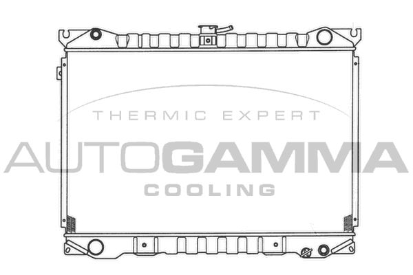 100611 AUTOGAMMA Радиатор, охлаждение двигателя