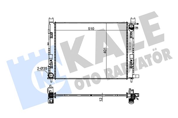 305900 KALE OTO RADYATÖR Радиатор, охлаждение двигателя